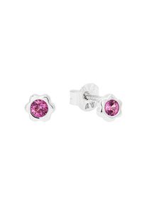 Mädchen Paar Ohrstecker "Blume, 2038730, 2038733, 2038736", Silber 925 (Sterlingsilber), bunt, Prinzessin Lillifee, Silber 925 (Sterlingsilber),