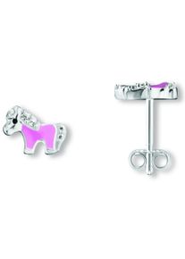 ONE ELEMENT Damen Paar Ohrhänger "Zirkonia Ponny Ohrringe Ohrstecker aus 925 Silber", Kinder, Silber 925 (Sterlingsilber), silber, Silber 925
