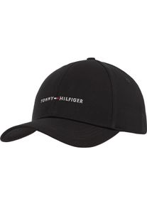 Tommy Hilfiger Damen Baseball Cap "TH FOUNDATION HCT 6 PANEL CAP", schwarz, casual, unifarben, Web, Baumwolle, Caps, Mit festem Schirm