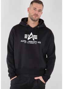 Herren Hoodie "Alpha Industries Men - Hoodies Basic OS Hoodie", schwarz, Gr. XL, Alpha Industries, Obermaterial: 80% Baumwolle, 20% Polyester,