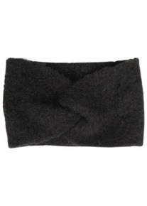 Damen Stirnband, schwarz, casual,klassisch,feminin, Capelli New York, meliert, Fleece, Kunstfaser, Mützen, mit Boucle-Optik