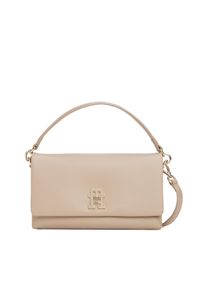 Tommy Hilfiger Damen Umhängetasche "TH MODERN CONV CROSSOVER", grau, Lederimitat, unifarben, Taschen, Schultertasche, Minibag mit edlem TH-Logoemblem
