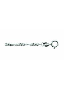 Adelia´s ADELIA ́S Damen Silberarmband "Damen 925 Silber Singapur Armband 18,5 cm Ø 2,4 mm", 18,5, Silber 925 (Sterlingsilber), silber, Silber 925
