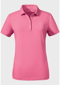 Schöffel SCHÖFFEL Damen Poloshirt "CIRC Polo Shirt Tauron L", pink, sportlich, Gr. 34, Oberstoff: 100% Polyester, Shirts