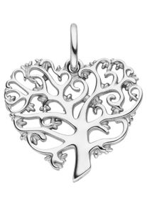 Jobo Damen Ketten-Anhänger "Herzförmiger Lebensbaum", Silber 925 (Sterlingsilber), silber, Silber 925 (Sterlingsilber), Schmuckanhänger, 925 Silber