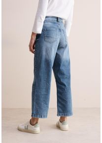 Cecil Damen Weite Jeans, blau, casual, Gr. 36, unifarben, Jeans, 78% Baumwolle, 20% Polyester, 2% Elasthan, Jeans, 5-Pocket-Style