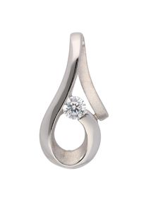 Adelia´s ADELIA ́S Damen Ketten-Anhänger "333 Weißgold Anhänger", mit Zirkonia, Gold, silber, Gold, Schmuckanhänger, mit Zirkonia Goldschmuck für Damen