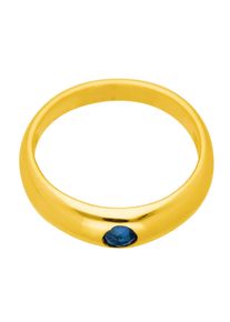 Adelia´s ADELIA ́S Damen Ketten-Anhänger "585 Gold Anhänger Taufring Ø 11,2 mm", Gold, blau, Gold, Schmuckanhänger, mit Safir Goldschmuck für Damen