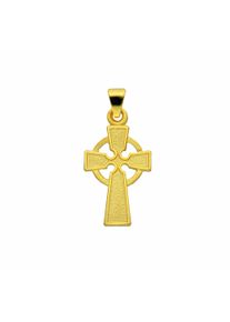 Adelia´s ADELIA ́S Damen Kette mit Anhänger "585 Gold Kreuz Anhänger", Gelbgold 585, gold, Gelbgold 585, Halsketten, Schmuckset - Set mit Halskette
