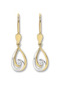 ONE ELEMENT Damen Paar Ohrhänger "Zirkonia Ohrringe Ohrhänger aus 333 Gelbgold", Damen,mit Zirkonia, Gelbgold 333-Gold, gold, Gelbgold 333, Gold,