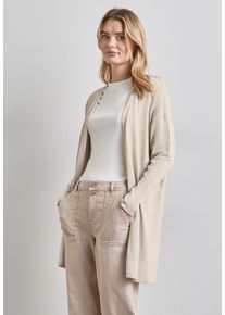 Street One Damen Strickjacke, beige, casual, Gr. 34, unifarben, Stoff, 70% Viskose, 30% Nylon, Strickjacken, aus softer Viskose