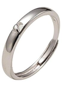 Firetti Damen Partnerring "Schmuck Geschenk Silber 925 Herz "Liebe"", 1,7 g, Silber 925 (Sterlingsilber), 3,5mm, silber, Silber 925 (Sterlingsilber),