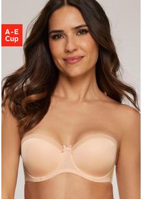 s.Oliver Damen Multiway-BH, Gr. 85, beige, Microtouch, Obermaterial: 60% Polyamid, 35% Polyester, 5% Elasthan, Basic, BHs, mit Bügel und vielen