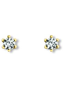 ONE ELEMENT Damen Paar Ohrhänger "Zirkonia Ohrringe Ohrstecker aus 333 Gelbgold", Damen, Gelbgold 333-Gold, gold, Gelbgold 333, Gold, Ohrringe, für