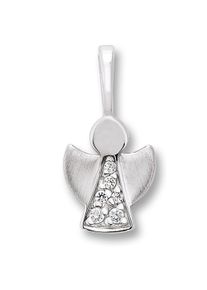 ONE ELEMENT Mädchen Ketten-Anhänger "Zirkonia Engel Anhänger aus 925 Silber", Silber 925 (Sterlingsilber), silber, Silber 925 (Sterlingsilber),