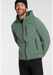 CMP Herren Softshelljacke, grün, sportlich, Gr. 50, Softshell, Obermaterial: 96% Polyester, 4% Elasthan. Futter: 100% Polyester, Jacken,