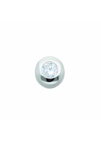 Adelia´s ADELIA ́S Damen Ketten-Anhänger "Damen 925 Silber Anhänger mit Zirkonia Ø 6,9 mm", Damen,mit Zirkonia, Silber 925 (Sterlingsilber), silber, Silber 925