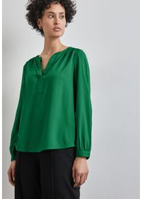 Street One Damen Langarmbluse, grün, casual, Gr. 34, unifarben, Web, Obermaterial: 100% Viskose, Blusen, im Tunika-Stil