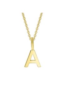 ONE ELEMENT Damen Ketten-Anhänger "Buchstabe A Buchstaben Anhänger aus 333 Gelbgold", A, Gelbgold 333-Gold, gold, Gelbgold 333, Gold,