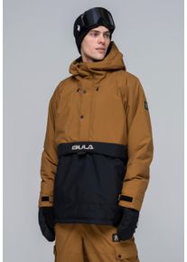BULA Herren Skijacke, braun, Gr. S, unifarben, 100% Polyester, Jacken, mit wasserdichter Funktion