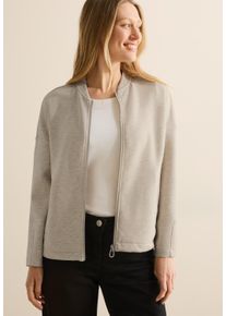Cecil Damen Blouson, beige, casual, Gr. XXL, unifarben, Stoff, Obermaterial: 77% Polyester, 19% Viskose, 4% Elasthan; Futter: 50% Polyester, 50%