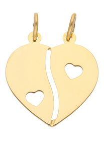 Adelia´s ADELIA ́S Damen Ketten-Anhänger "333 Gold Anhänger Partneranhänger", Gold, gold, Gold, Schmuckanhänger, Goldschmuck für Damen
