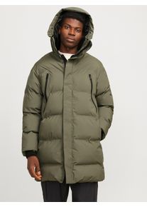 Jack & Jones JACK & JONES Herren Steppmantel "JCOALPHA LONG PUFFER SN", grün, modisch, Gr. XL, unifarben, Web, Obermaterial: 100% Polyester, Mäntel