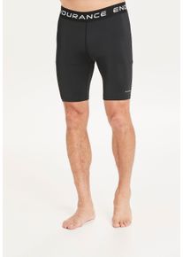 Endurance Herren Lauftights "Power", schwarz, sportlich, Gr. S, unifarben, 90% Polyester, 10% Elasthan, Hosen, mit Style und sportlichen Funktionen