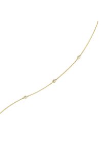 ONE ELEMENT Damen Goldkette "0,11 ct Diamant Brillant Halskette Rundankerkette", 0,11 ct, Gelbgold 585-Gold-Diamanten, gold, Gelbgold 585, Gold,