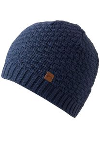 Chillouts Damen Beanie "Kasimir Hat", blau, casual,klassisch,sportlich, unifarben, Strick, Kunstfaser, Mützen, Mit Rippenbündchen, One Size