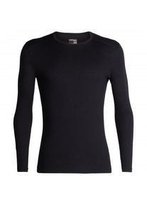 Merinounterw&auml;sche Icebreaker 200 Oasis L/S Crewe Herren (Gr M |schwarz)