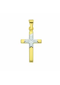 Adelia´s ADELIA ́S Damen Ketten-Anhänger "Damen & Herren 333 Gold Kreuz Anhänger", Damen, Gelbgold 333-Gold, gold, Gelbgold 333, Gold, Schmuckanhänger,