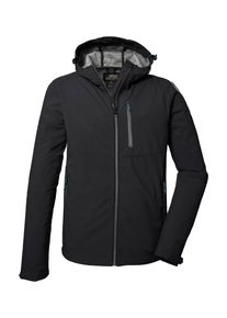 Killtec Herren Softshelljacke "KOS 259 MN SFTSHLL JCKT", schwarz, sportlich, Gr. XXXL, Oberstoff: Oberseite: 100% Polyester (recycelt), Rückseite: