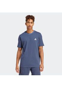 Herren T-Shirt "M MEL T", blau, sportlich, Gr. S, adidas Sportswear, Obermaterial: 100% Baumwolle, Shirts