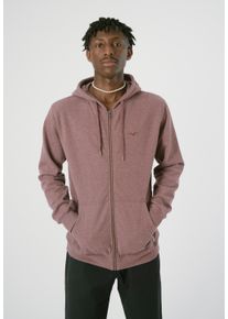Cleptomanicx Herren Sweatjacke "Ligull", rot, casual, Gr. M, bestickt, 100% Baumwolle, Sweatjacken, mit kleiner Möwenstickerei