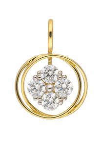 Adelia´s ADELIA ́S Damen Ketten-Anhänger "333 Gold Anhänger", mit Zirkonia, Gold, gold, Gold, Schmuckanhänger, mit Zirkonia Goldschmuck für Damen