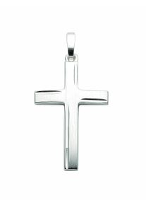 Adelia´s ADELIA ́S Damen Kreuzkette "Halskette - Kreuzkette mit Kreuz Anhänger aus 925 Silber", Silber 925 (Sterlingsilber), silber, Silber 925