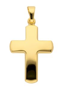 Adelia´s ADELIA ́S Damen Ketten-Anhänger "585 Gold Kreuz Anhänger", Gold, gold, Gold, Schmuckanhänger, Goldschmuck für Damen & Herren