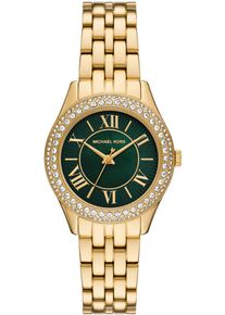 Michael Kors Damen Quarzuhr "MINI HARLOWE", gold, Armbanduhren, Armbanduhr, Damenuhr, Edelstahlarmband, analog, Glassteine