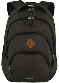 Travelite Laptoprucksack "BASICS Melange", braun, Polyester, unifarben, Basic, Rucksäcke, Freizeitrucksack Arbeitsrucksack Schulrucksack Reiserucksack