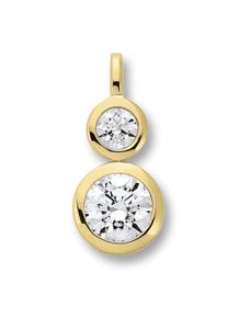 ONE ELEMENT Damen Ketten-Anhänger "Zirkonia Anhänger aus 333 Gelbgold", mit Zirkonia, Gelbgold 333-Gold, gold, Gelbgold 333, Gold, Schmuckanhänger,