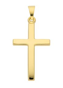 Adelia´s ADELIA ́S Damen Ketten-Anhänger "585 Gold Kreuz Anhänger", Gold, gold, Gold, Schmuckanhänger, Goldschmuck für Damen & Herren
