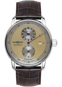 Zeppelin Herren Automatikuhr "Friedrichshafen Regulator", braun, Armbanduhren, Armbanduhr, Herrenuhr, Made in Germany, Mechanische Uhr, analog, Tag