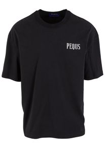 PEQUS Herren T-Shirt "PEQUS PEQUS Rhinestone Art Gallery T-Shirt", schwarz, casual, Gr. M, bedruckt, 100% Baumwolle, Shirts