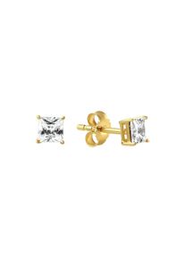 Vivance Damen Paar Ohrstecker "333 Gelbgold glanz Zirkonia", ONE-SIZE, Gold, gelb, Gold, Ohrringe