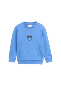 Tom Tailor Jungen Sweatshirt, blau, casual, Gr. 116, bedruckt, Sweatware, Obermaterial: 70% Baumwolle, 30% Polyester, Sweatshirts, mit Front und Back