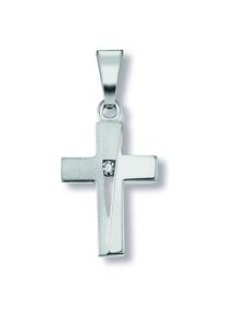 ONE ELEMENT Damen Ketten-Anhänger "Zirkonia Kreuz Anhänger aus 925 Silber", Silber 925 (Sterlingsilber), silber, Silber 925 (Sterlingsilber),