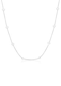 Elli Damen Kette mit Anhänger "Kleeblatt Glücksbringer 925 Sterling Silber", 60, ohne Stein, Silber 925 (Sterlingsilber), L: 60cm, silber, Silber 925