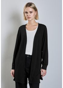 Street One Damen Cardigan, schwarz, casual, Gr. 34, unifarben, Stoff, 82% Viskose, 15% Polyester, 3% Elasthan, Strickjacken, verschlusslos