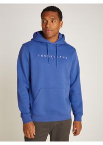 Tommy Jeans Herren Hoodie "TJM REG LINEAR LOGO HOODIE EXT", blau, casual, Gr. S, unifarben, Sweatware, Obermaterial: 80% Baumwolle, 20% Polyester,